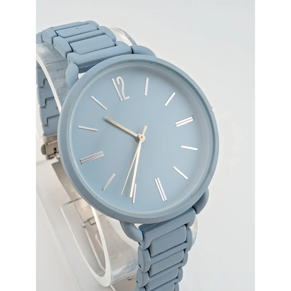 Time‎ and Tru Watch Women 36mm Case Light Blue 7.25