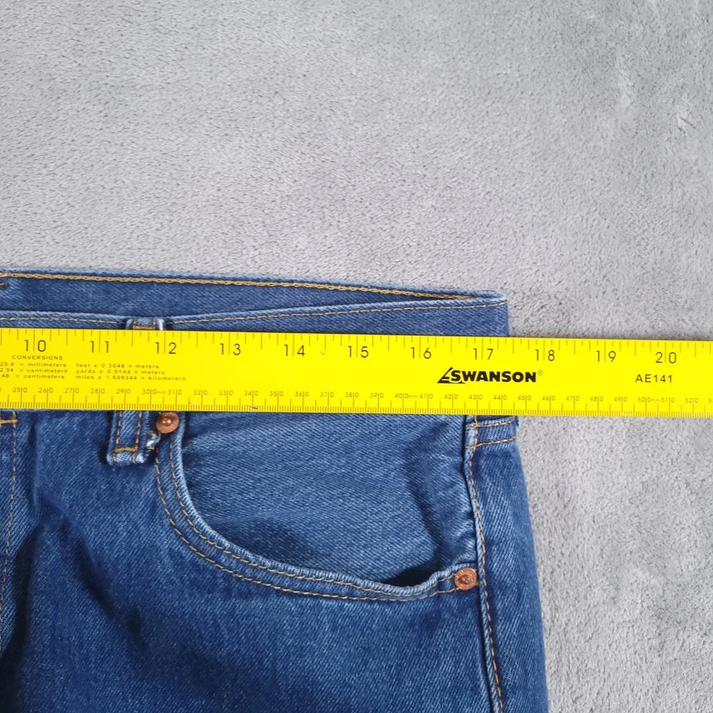 Levi's 501 Jeans Mens 36x30 (Fits 34x28) Blue‎ Button Fly Straight Leg Denim