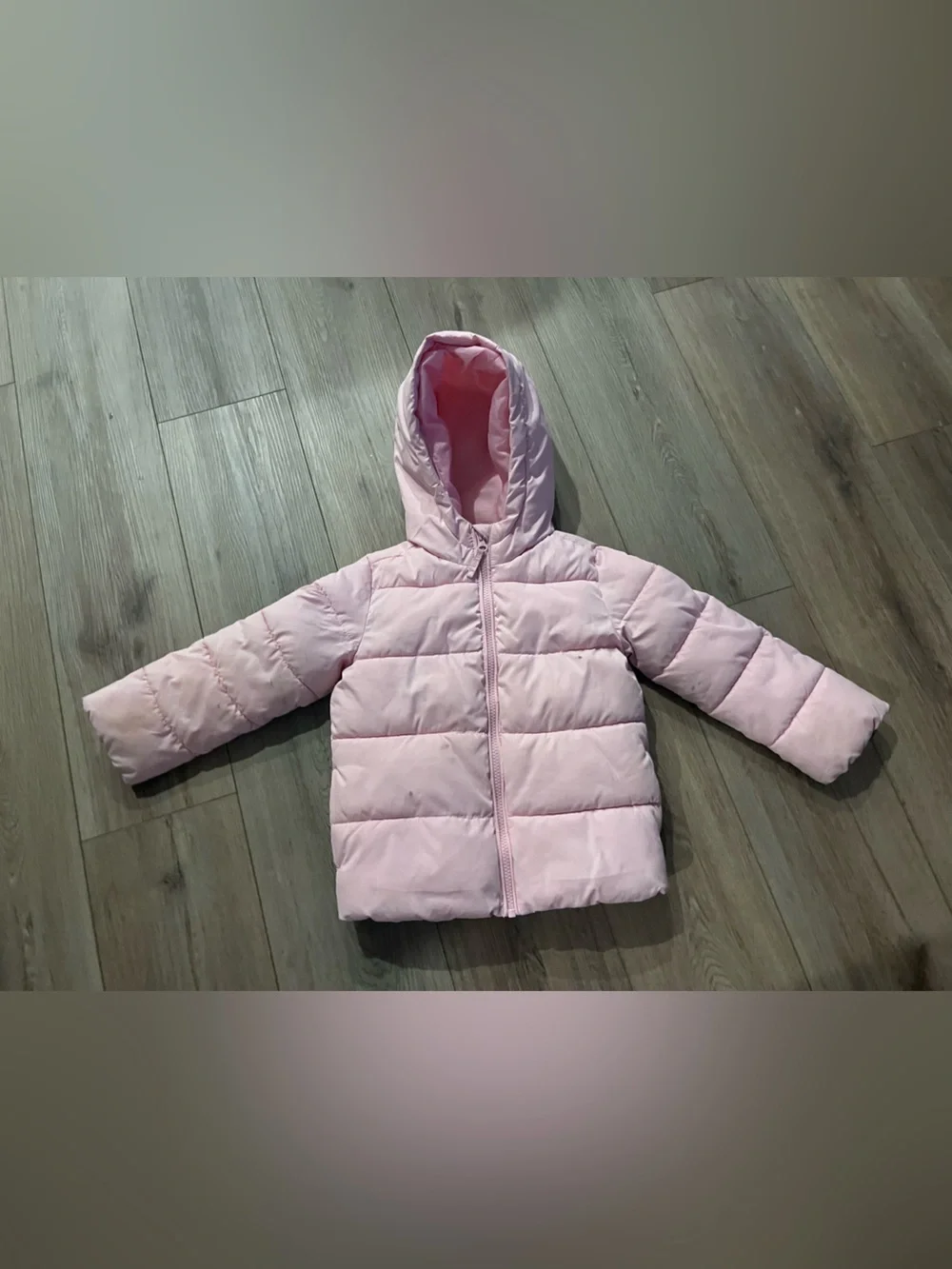 The Children's Place Light Pink Hooded Puffer Jacket