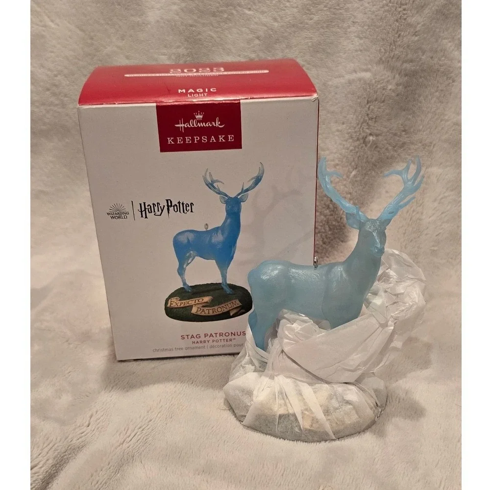 Hallmark Keepsake 2023 Harry Potter Stag Patronus Magic Light‎ Ornament QXI7449