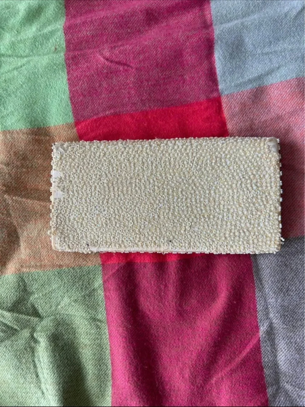 Vintage Beaded Ivory Clutch - Women Accessories
