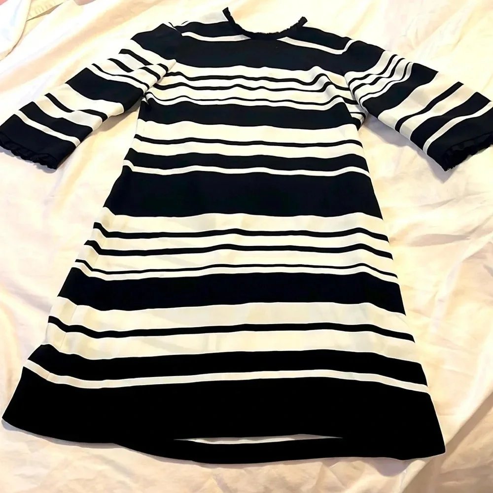 Kate Spade // 3/4 Sleeve Striped Dress