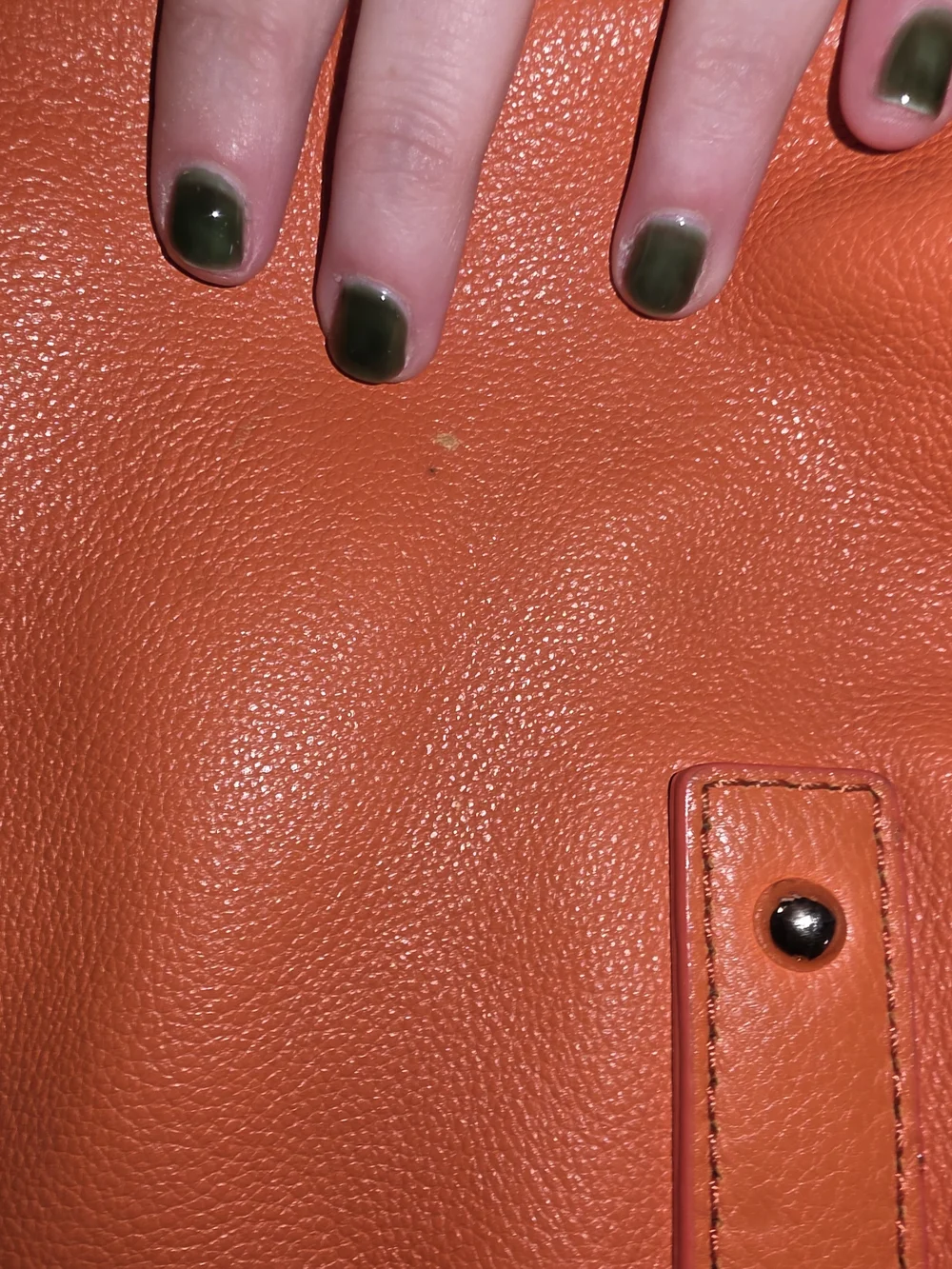 kate spade orange leather shoulder satchel with crossbody strap