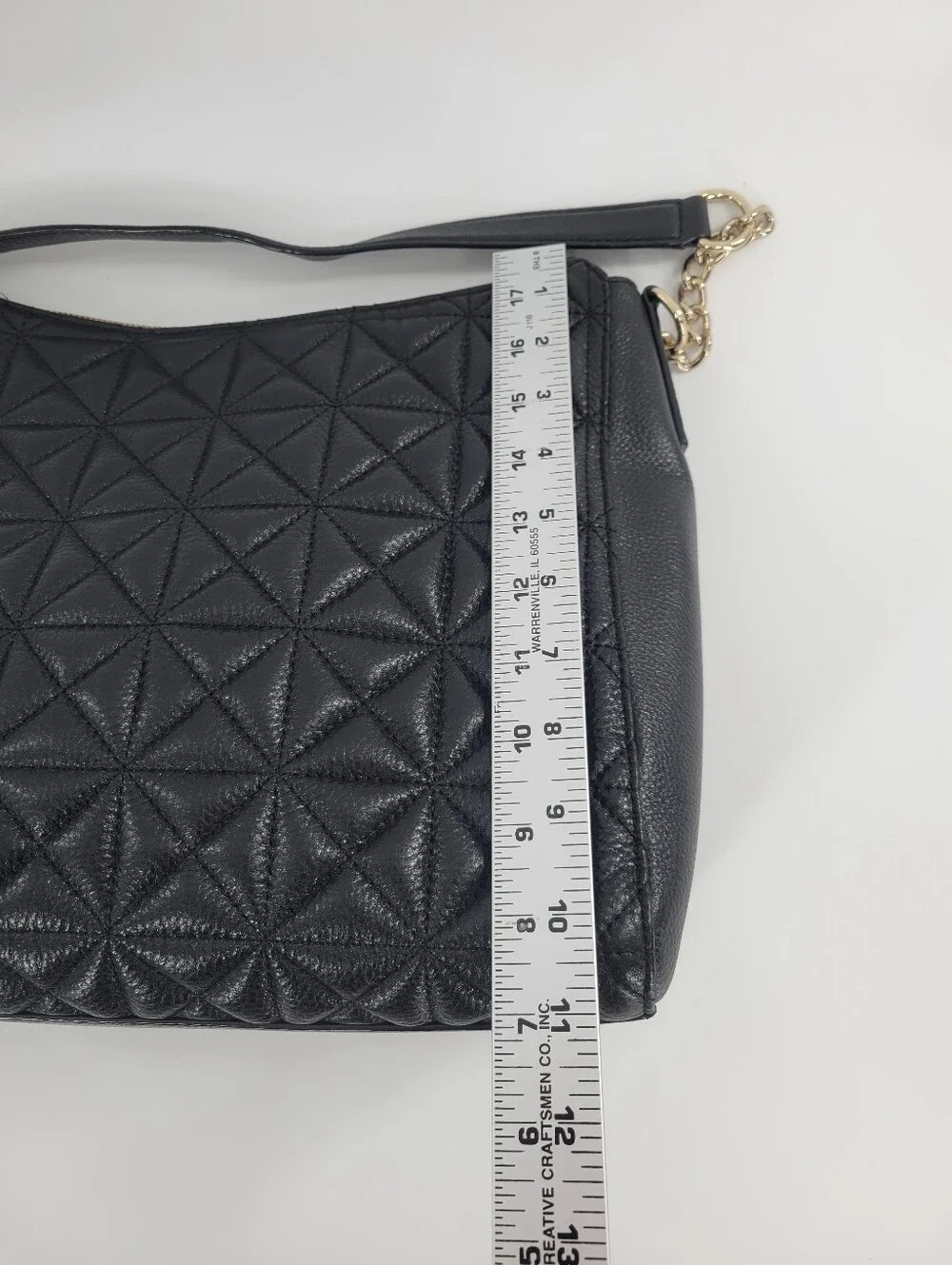 Kate Spade Aurelia Whitaker Place Quilted Black Leather Hobo Bag