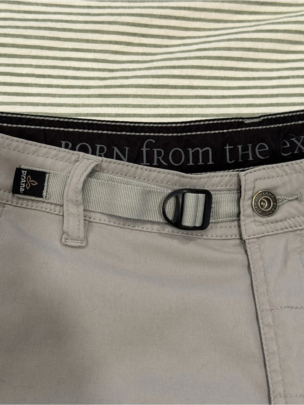 prAna | Stretch Zion Cargo Hiking Shorts Grey | 36W x 10L | Style M3ST10117