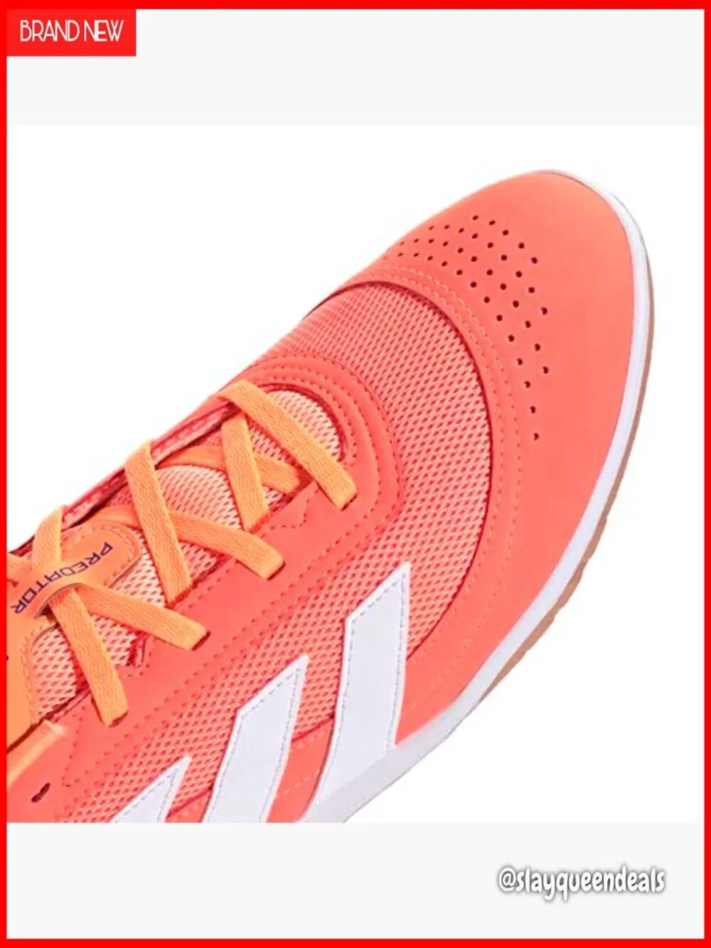 Indoor Soccer Cleats, Lace-Up Sneakers for Women, Non-Marking Rubber Sole
