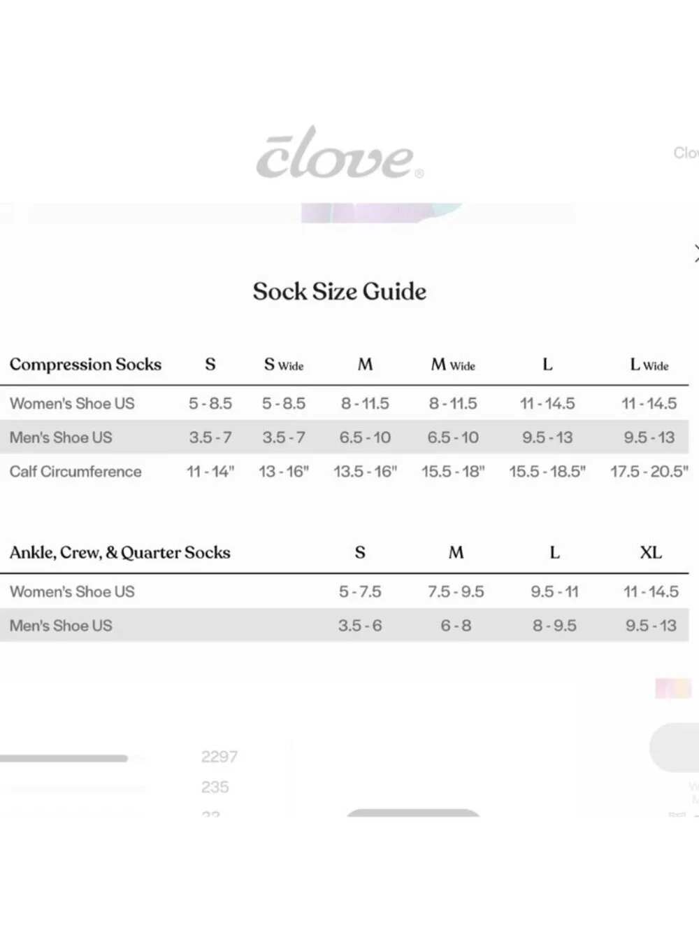 Clove compression socks