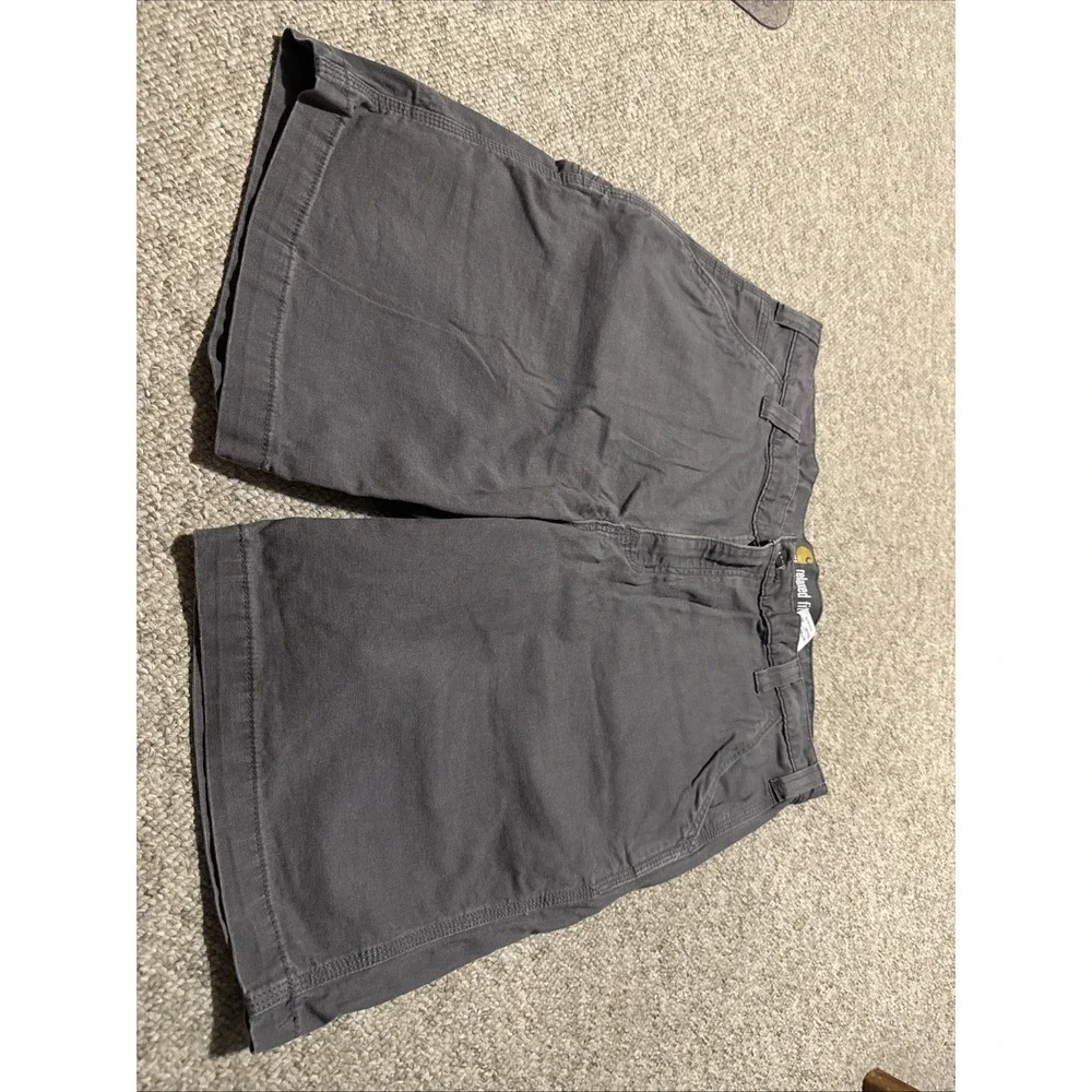 Carhartt Force Relaxed Fit Twill 5 Pocket Gray Work Shorts Size 38