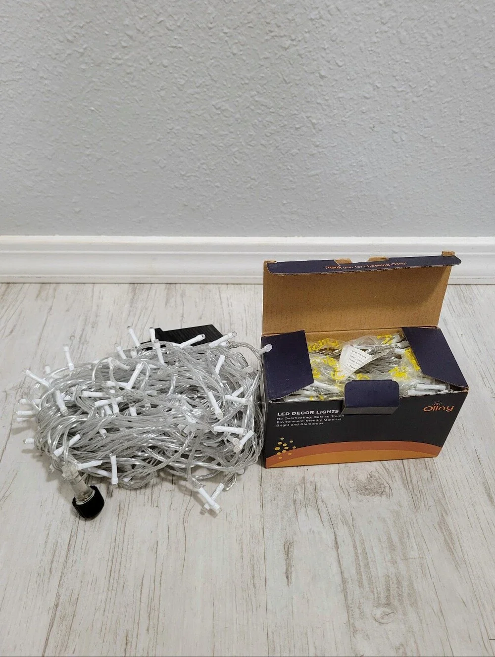 Set of 2: Indoor / Outdoor LED Cool White Fairy String Lights Waterproof 120ft