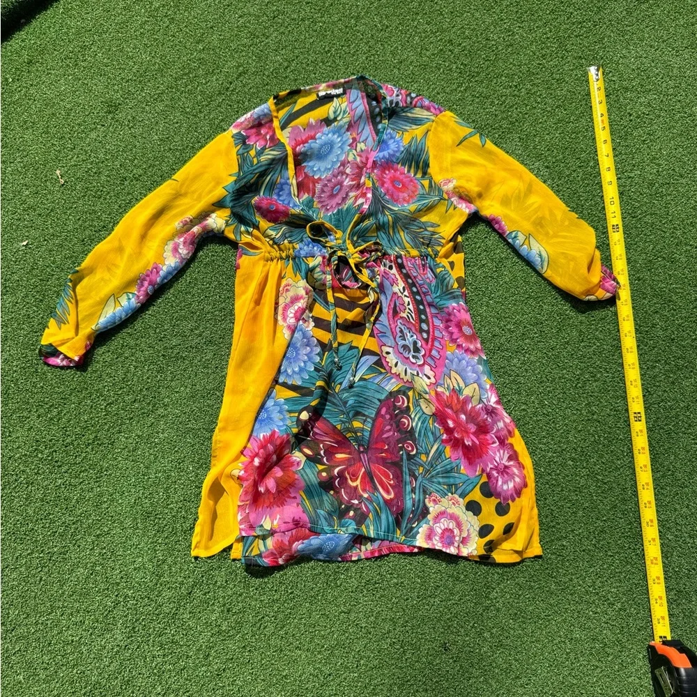 Paradise Sheer Floral Coverup, One‎ Size, EUC