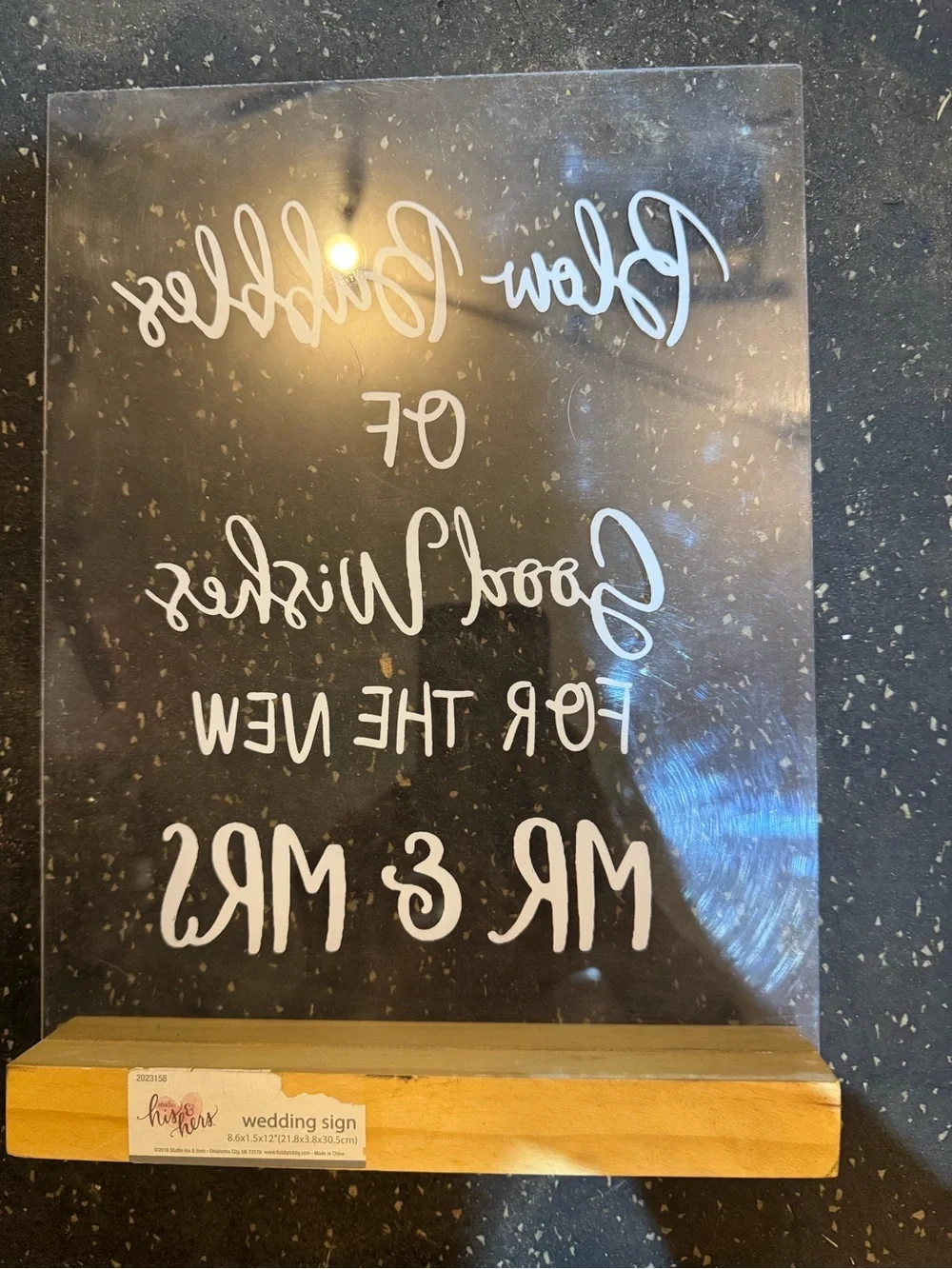 N/A wedding sign