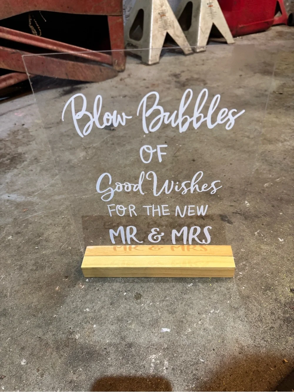 N/A wedding sign