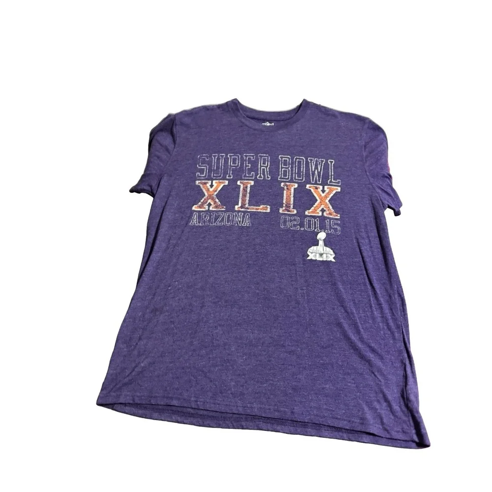 NFL Super Bowl XLIX Arizona 2015 Purple T-Shirt Men's 2XL Official Graphic Tee