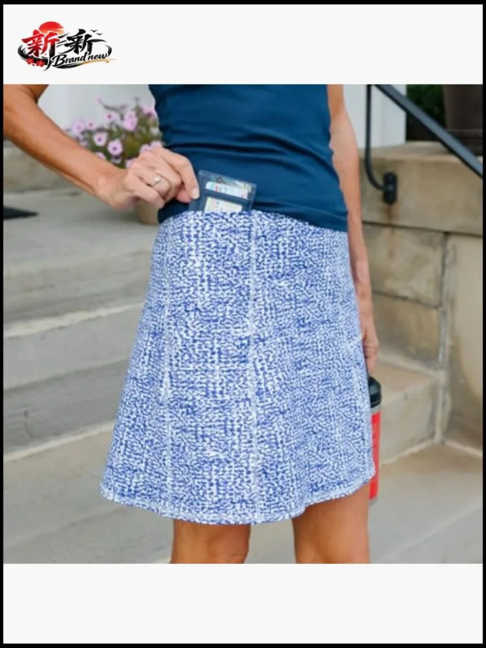 N/A pocketed skirt