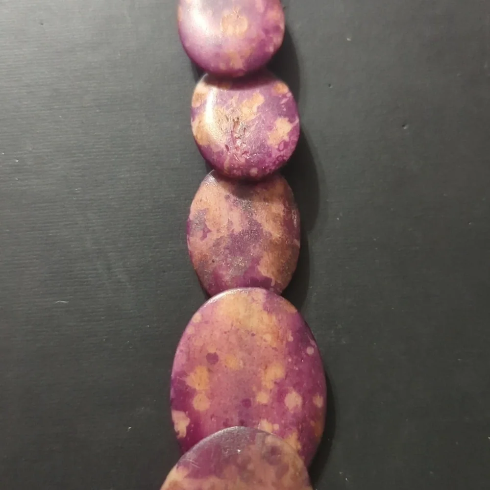 Hand Crafted purple tagua