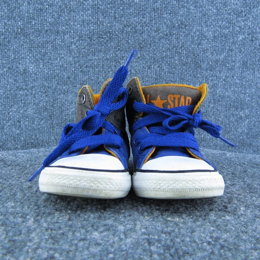 Converse Boys Sneaker Shoes Blue Fabric Lace Up Size‎ T 5 Medium