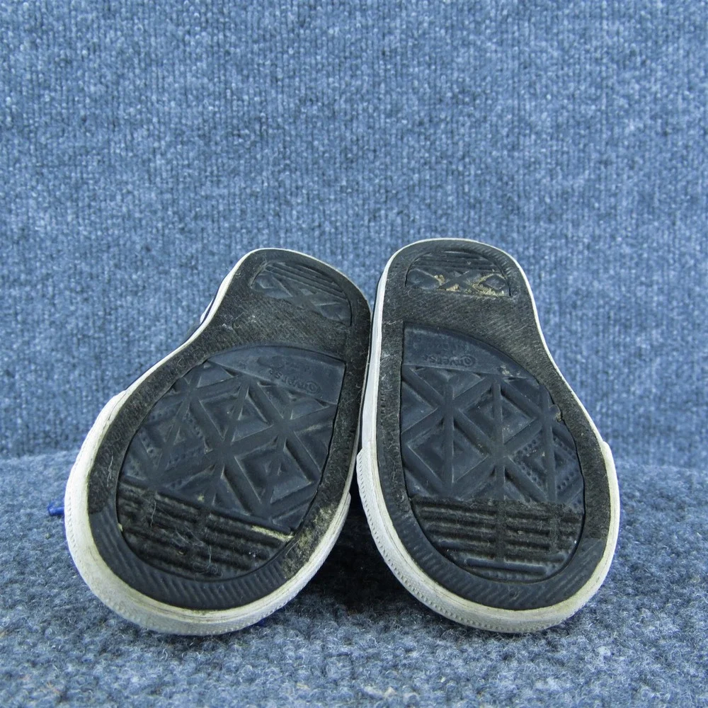 Converse Boys Sneaker Shoes Blue Fabric Lace Up Size‎ T 5 Medium