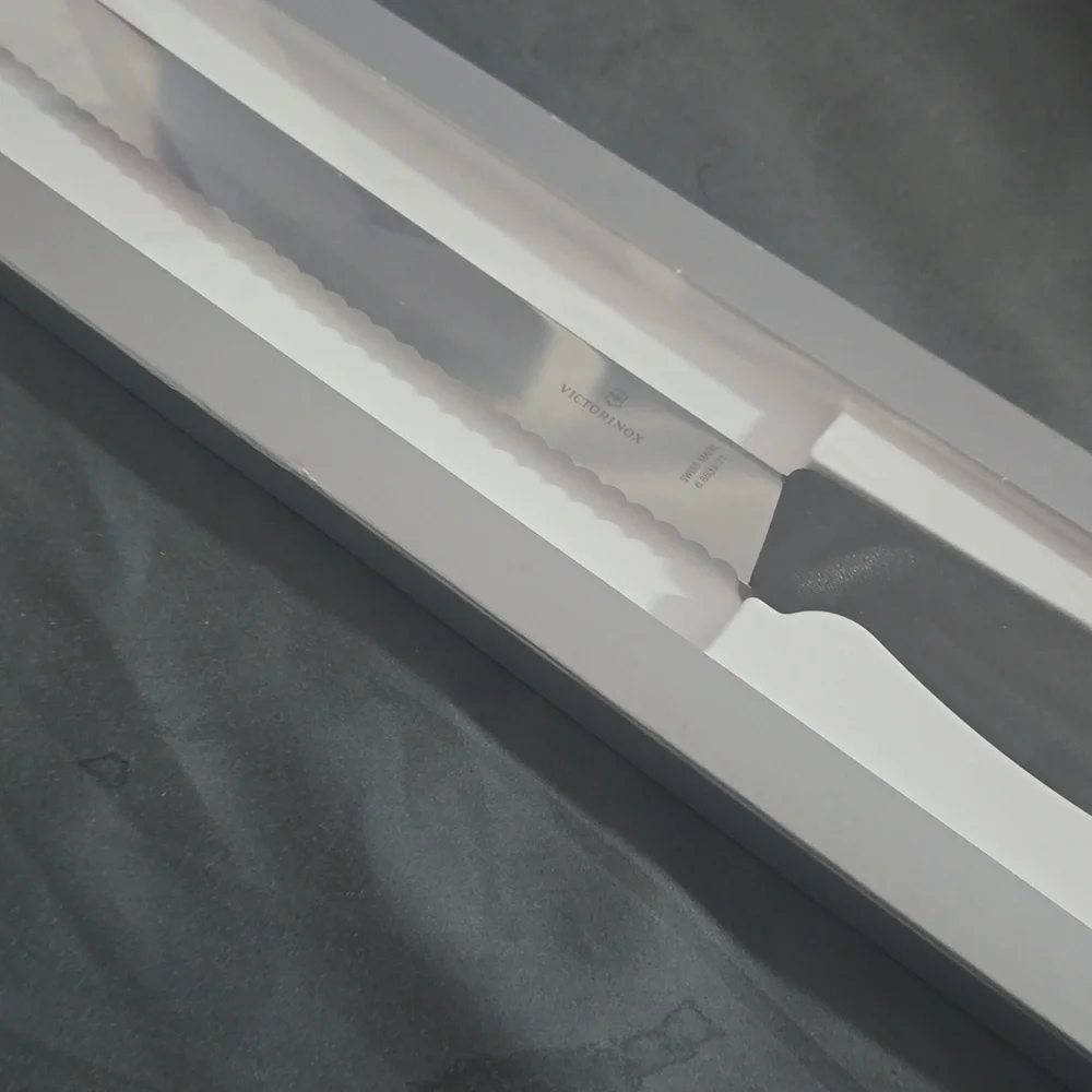 ❤️BUY 2 GET 1 FREE  Victorinox Black-Handled Swiss Classic Bread Knife