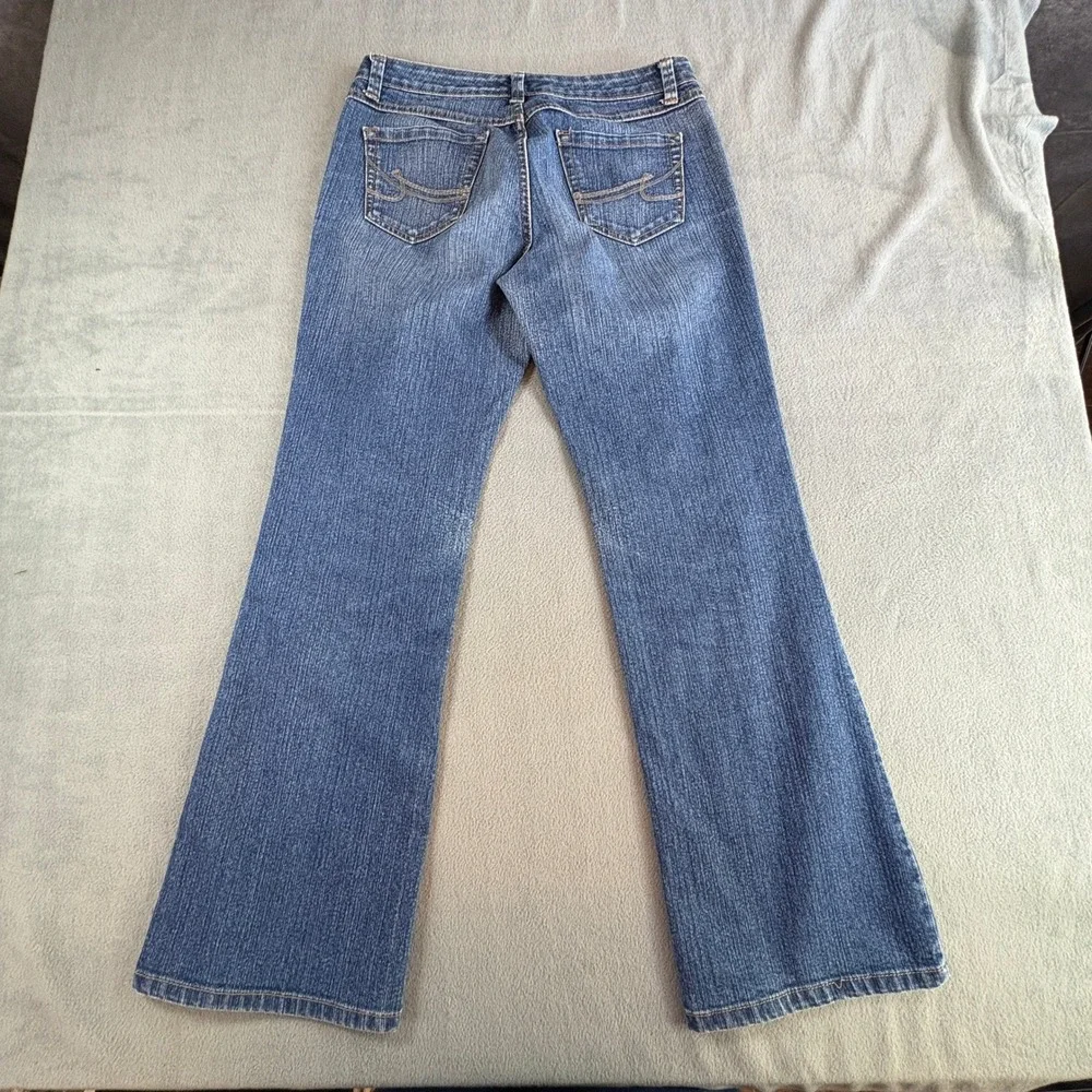 Nine West Jeans Womens 8 Medium Wash Blue‎ Denim Bootcut Stretch Pants