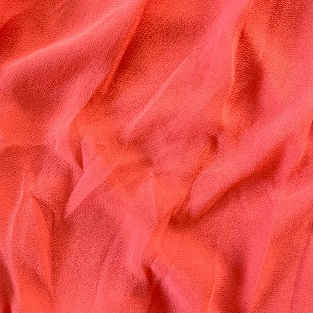 Margo & Sebastian A-Line Coral Chiffon Dress, Sz S