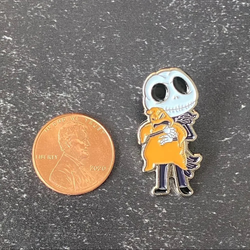 Jack & Oogie Boogie Enamel Pin/ Brooch