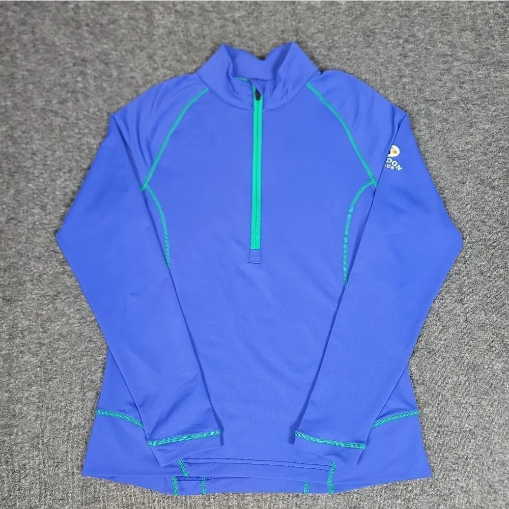 Peter Millar 1/4 Zip Pullover L Blue Bandon Dunes Golf UPF 50 Stretch