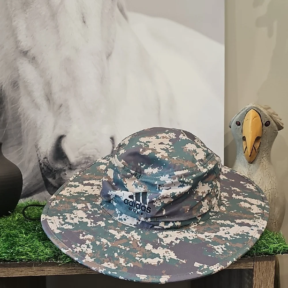 Adidas Wide Brim Camo Bucket Hat  L/XL
