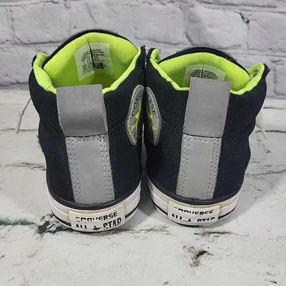 Converse All Star Shoes High-Top Sneakers Reflective Backs Unisex Youth Size 3‎