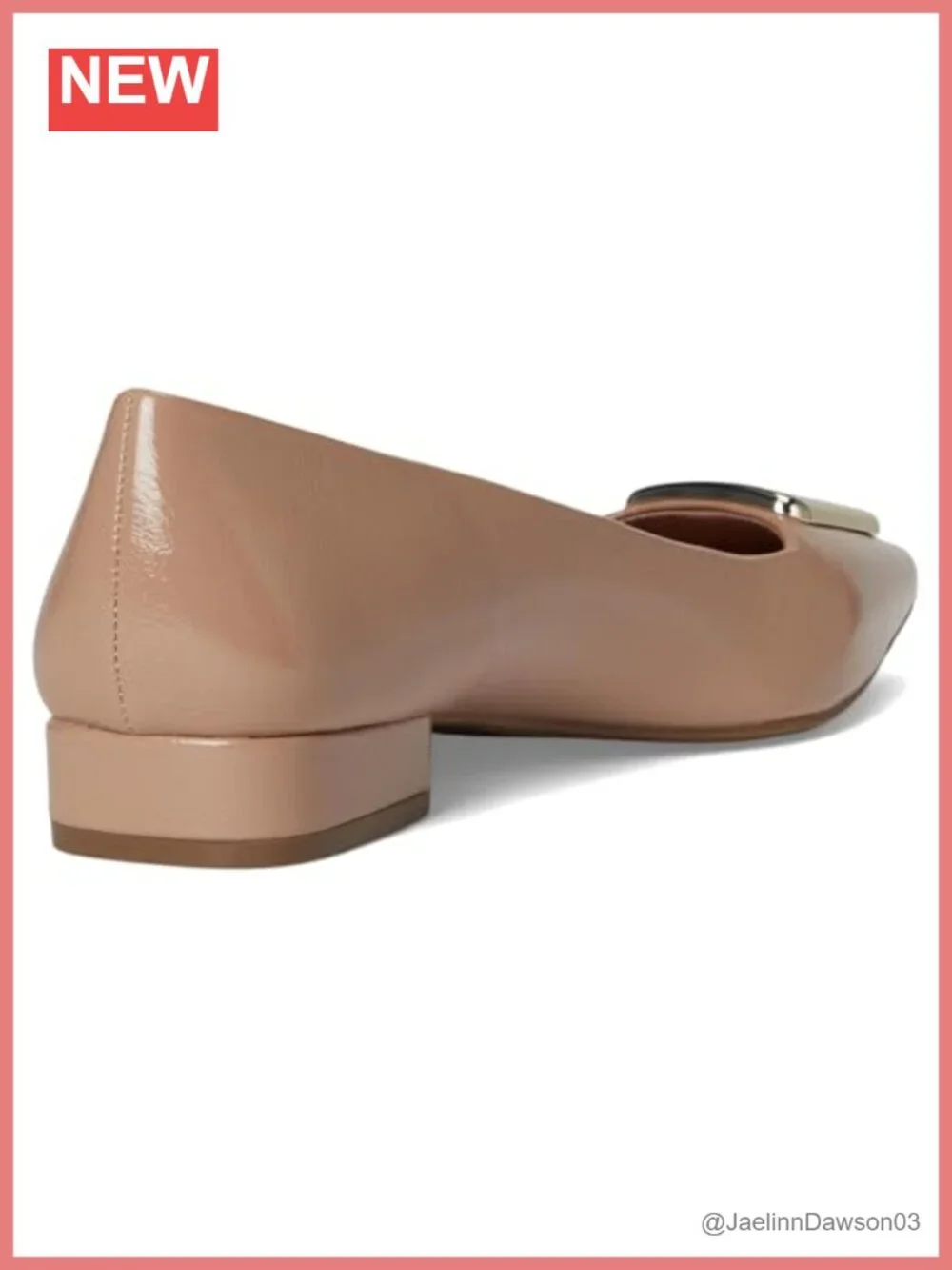 Anne Klein Cavina Loafers Women's Pointed Toe PU Slip-On Ballet Flats
