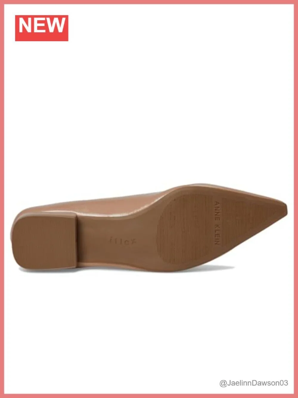 Anne Klein Cavina Loafers Women's Pointed Toe PU Slip-On Ballet Flats