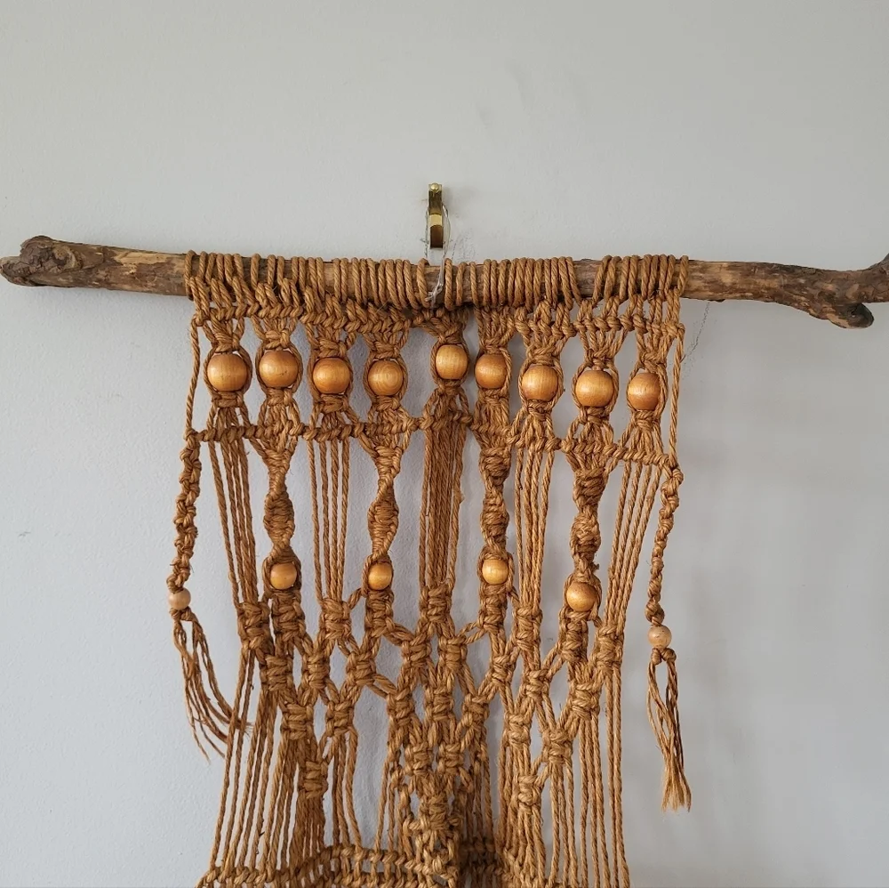 Vintage handcrafted macrame