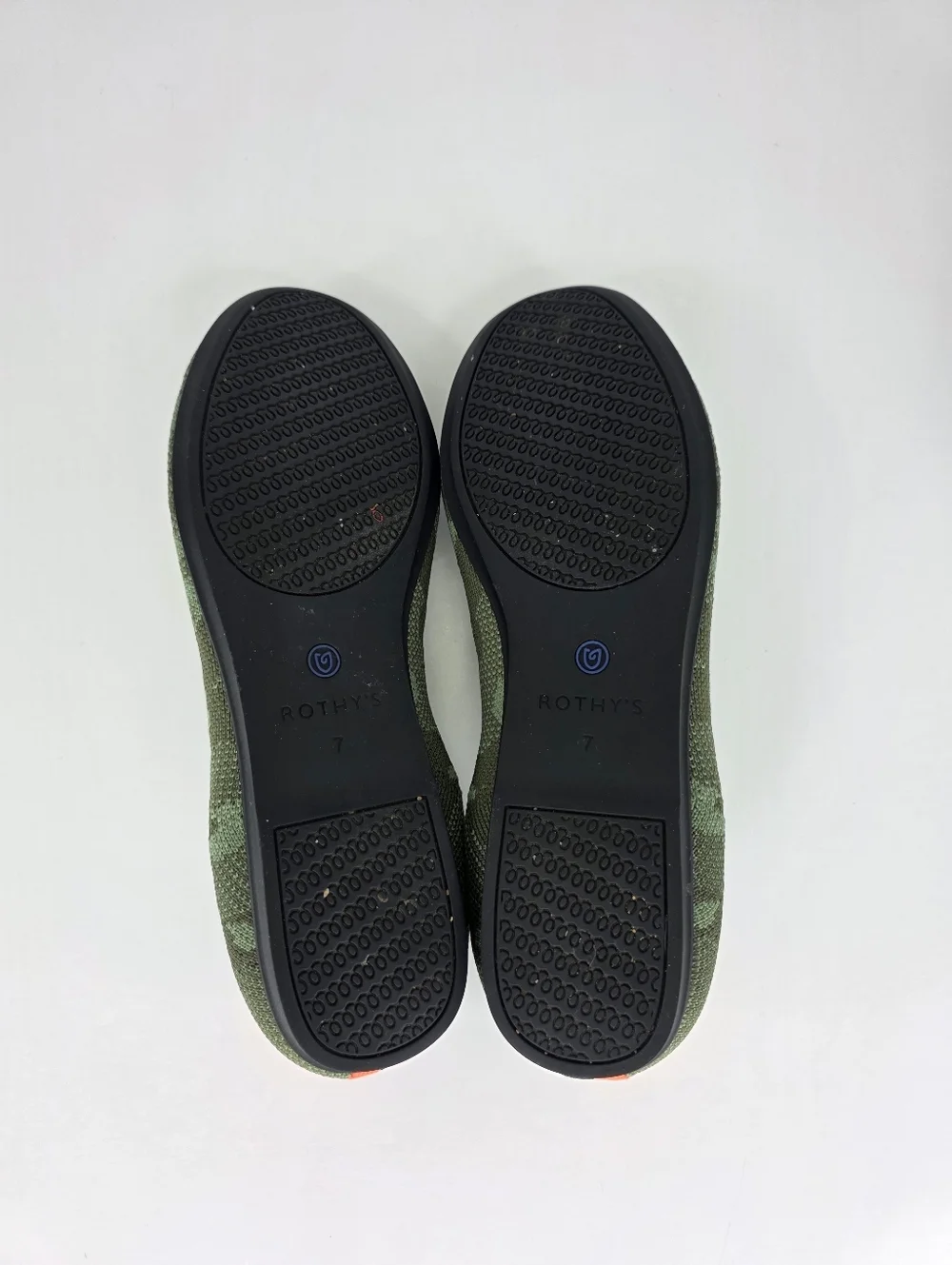 Rothy's The Loafer Flats Green Olive Camo Slip‎ On Women's Casual Shoes Size 7