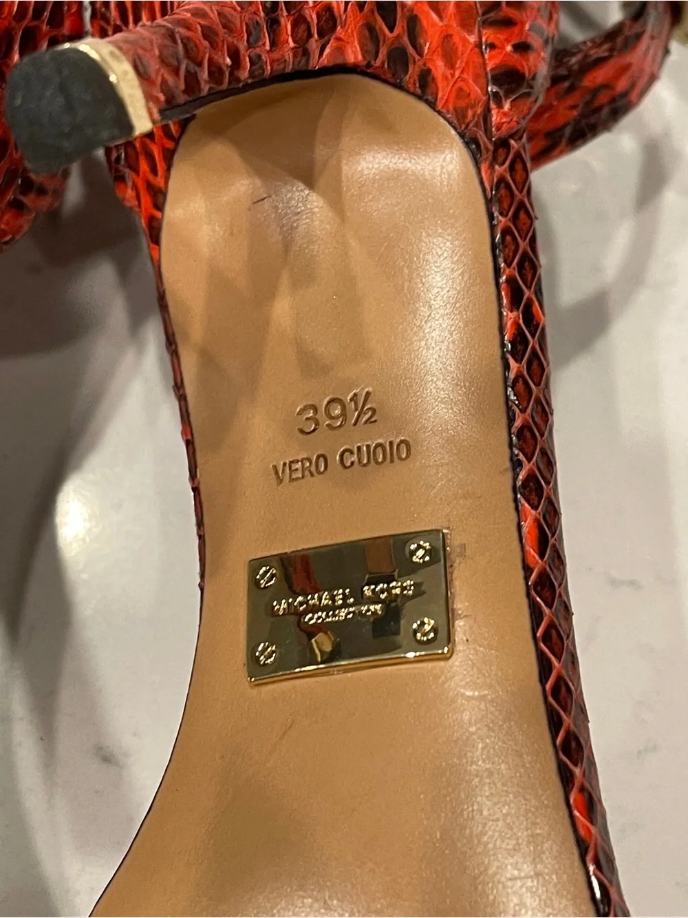 Michael Kors Collection ankle strap sandal 39.5 B