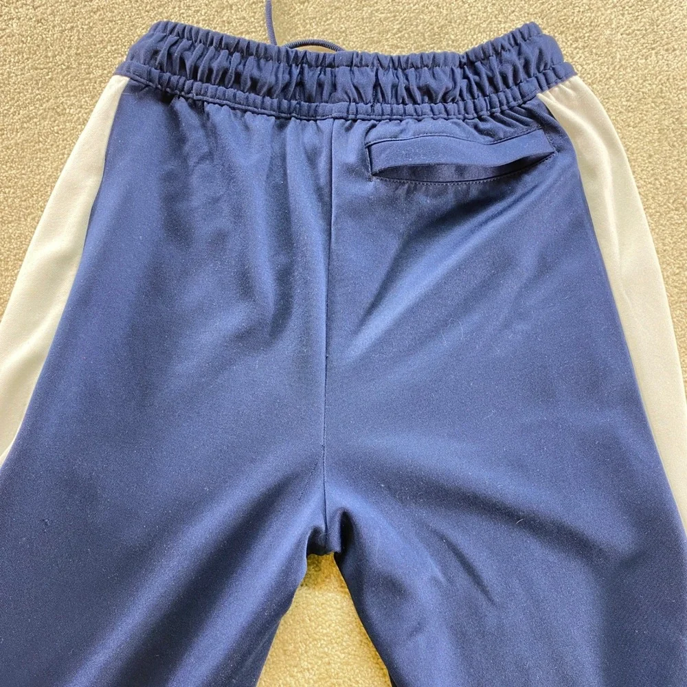Jordan Track Pants Mens Small Navy Blue White Jumpman Tapered Ankle Zip Athletic