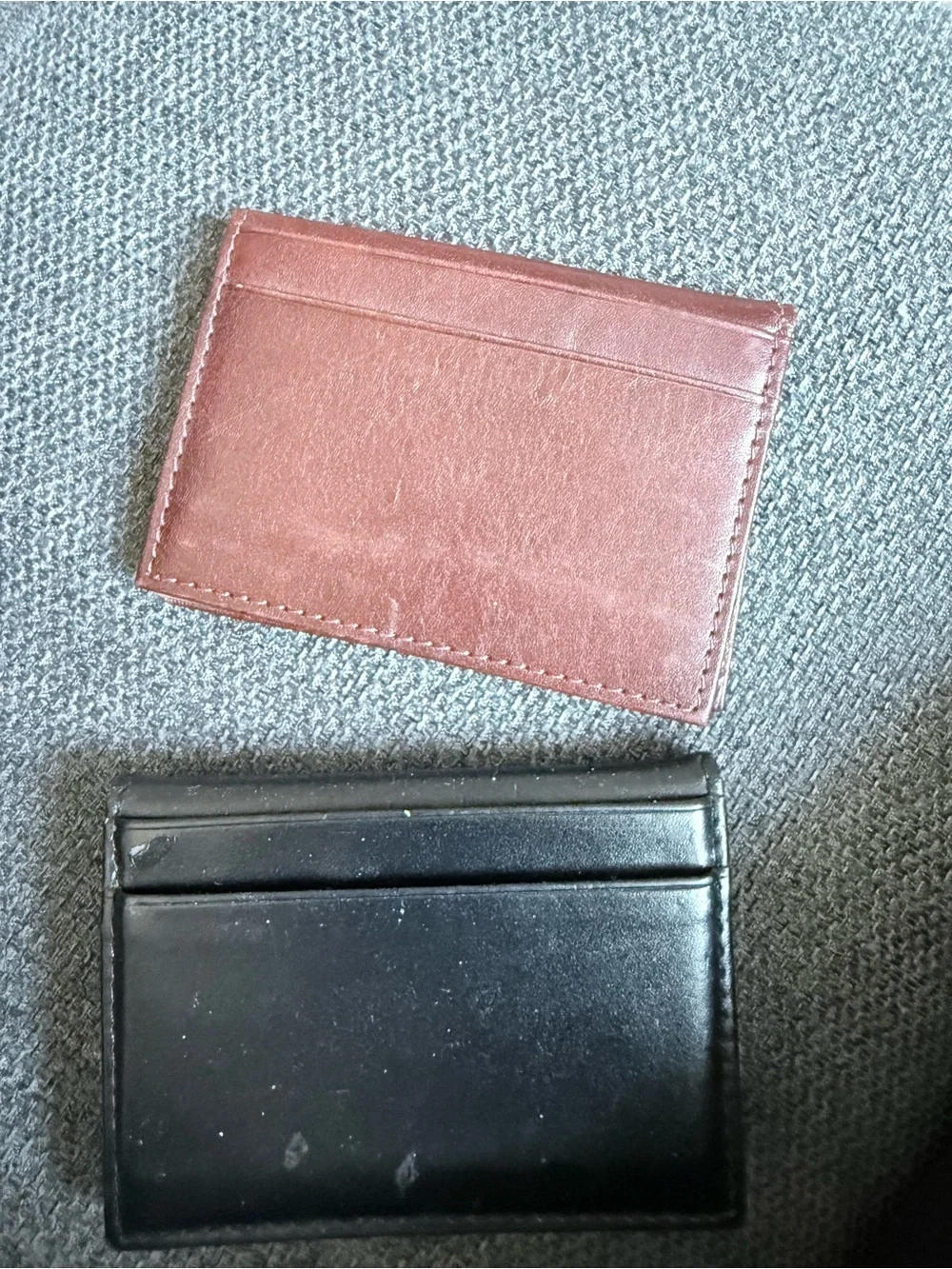 Tommy Hilfiger Leather Card Holder - Brown and Black