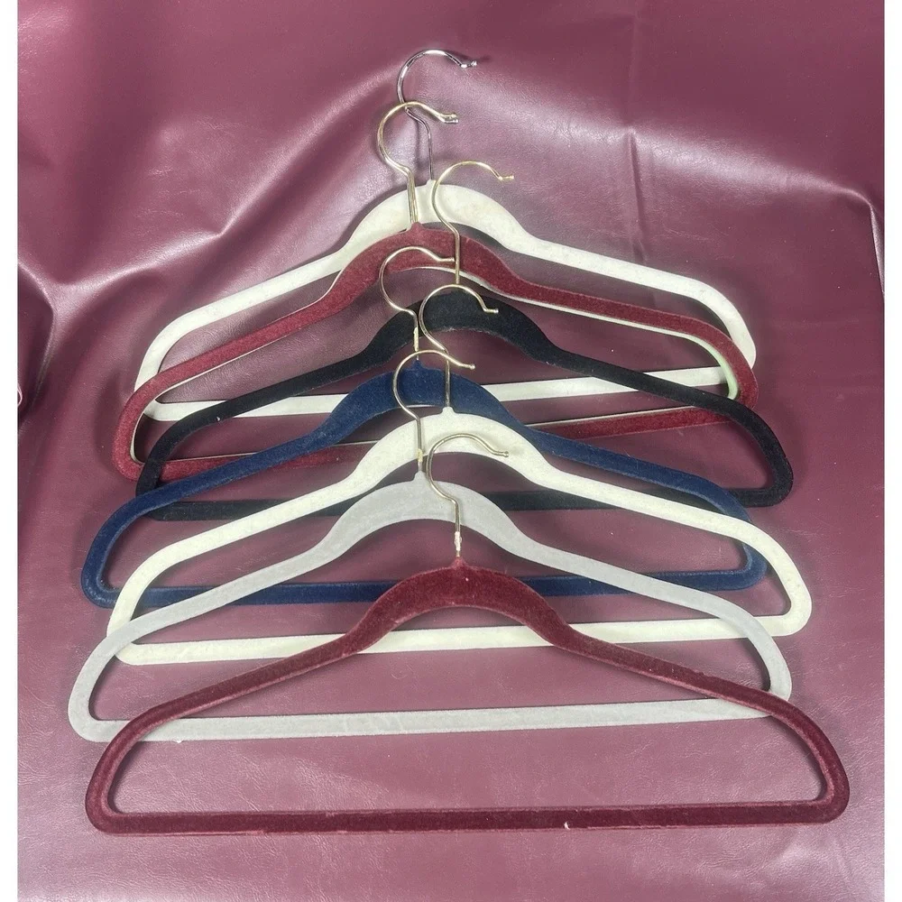 Velvet‎ Covered Hangers Set of 8