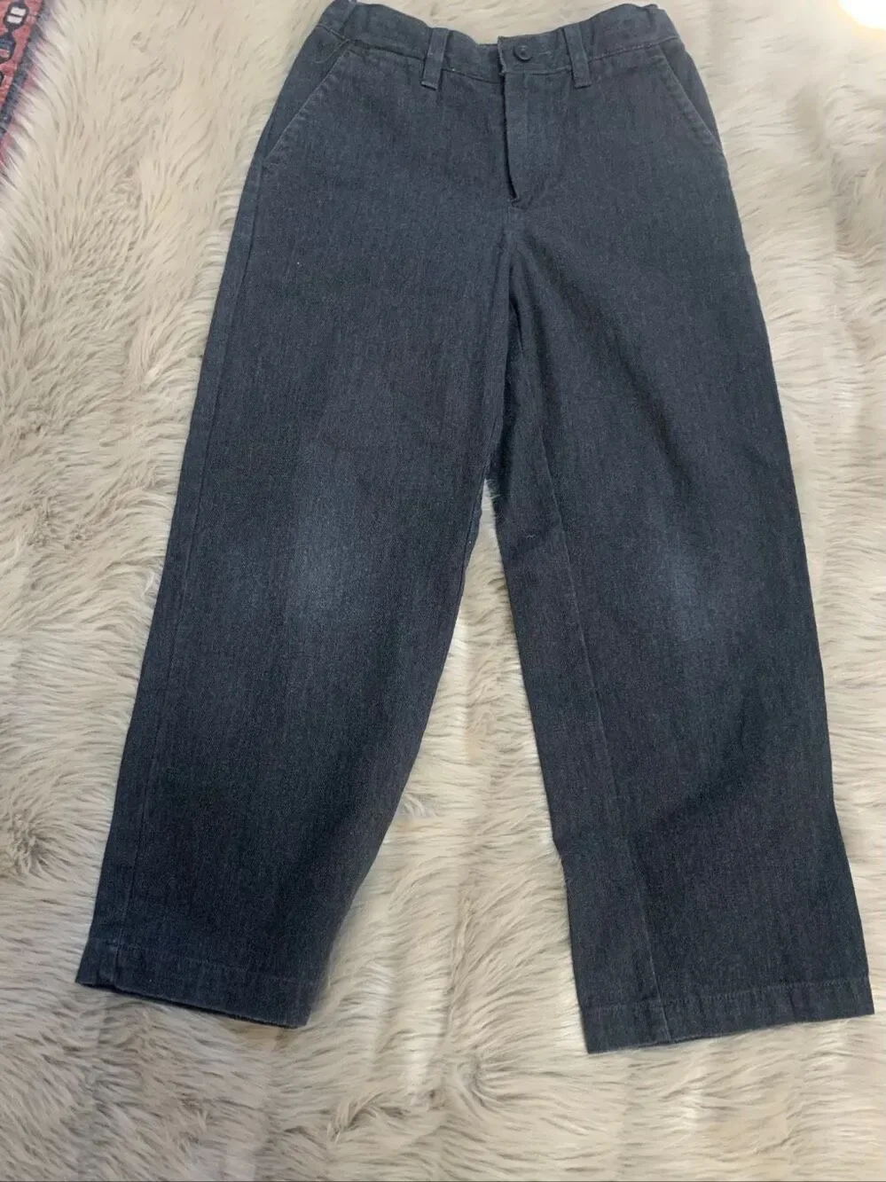 Gap Boys Easy Fit Size 7 Charcoal Color Pants