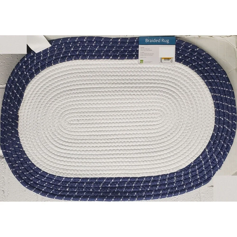 Oval Braided Kitchen Accent Rug (18