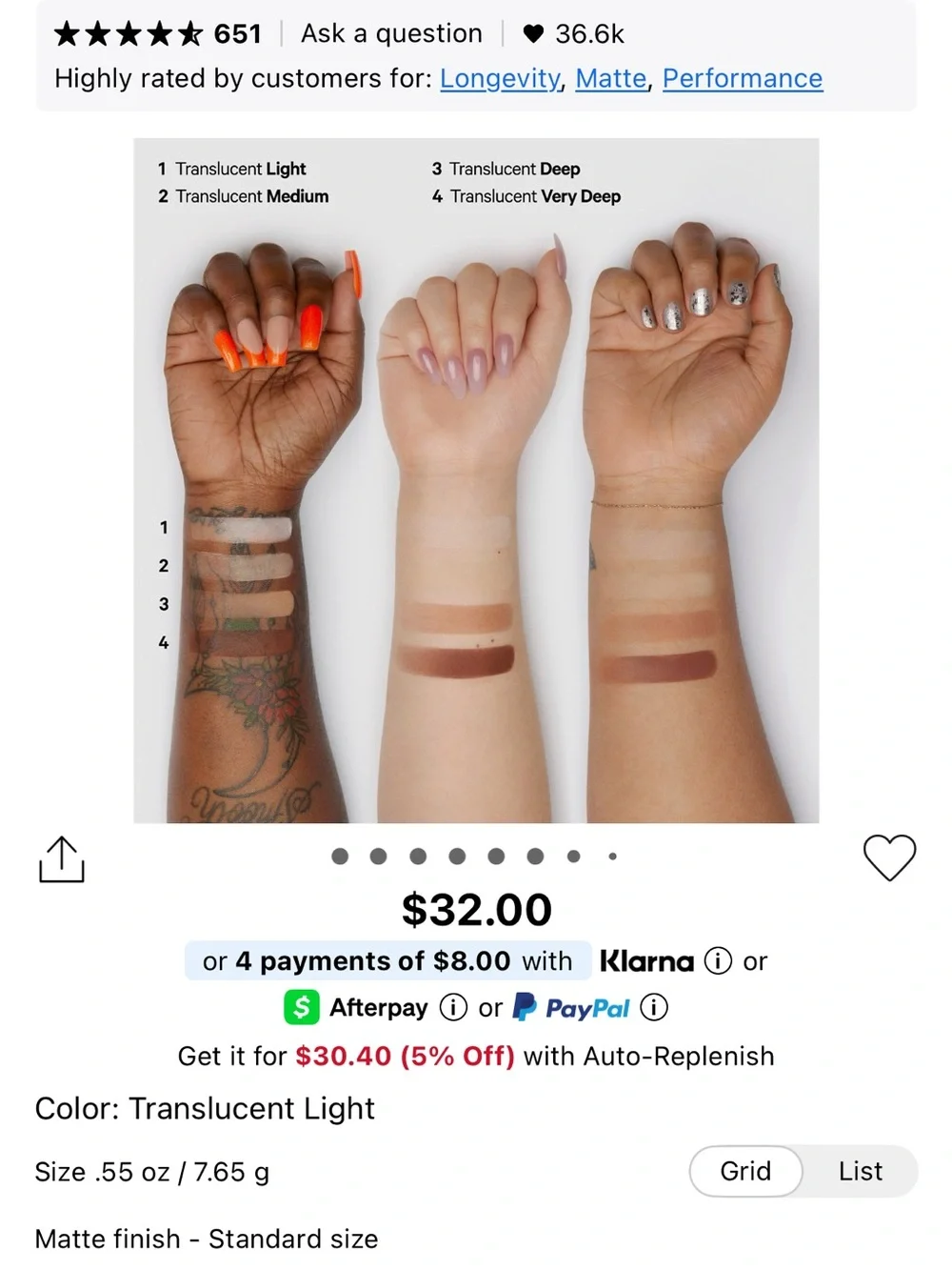 Milk Makeup lightweight loose