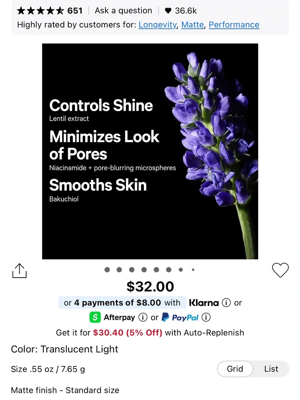 Milk Makeup lightweight loose