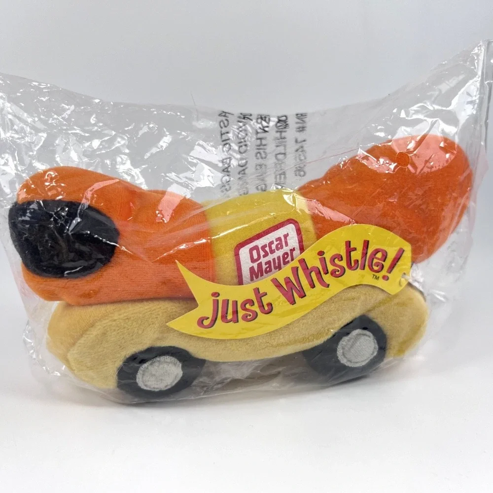 Lot 2 Oscar Mayer Wienermobile Plush Beanie‎ Cars 'Just Whistle' Promo Sealed