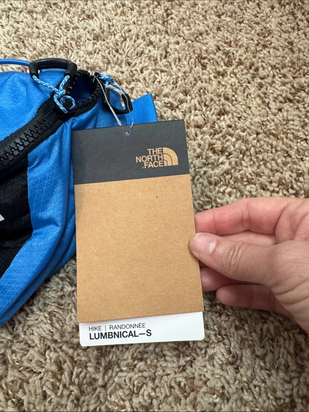 The North Face Blue and Black Belt Pack - Compact Waist Bag Lumbnical -S