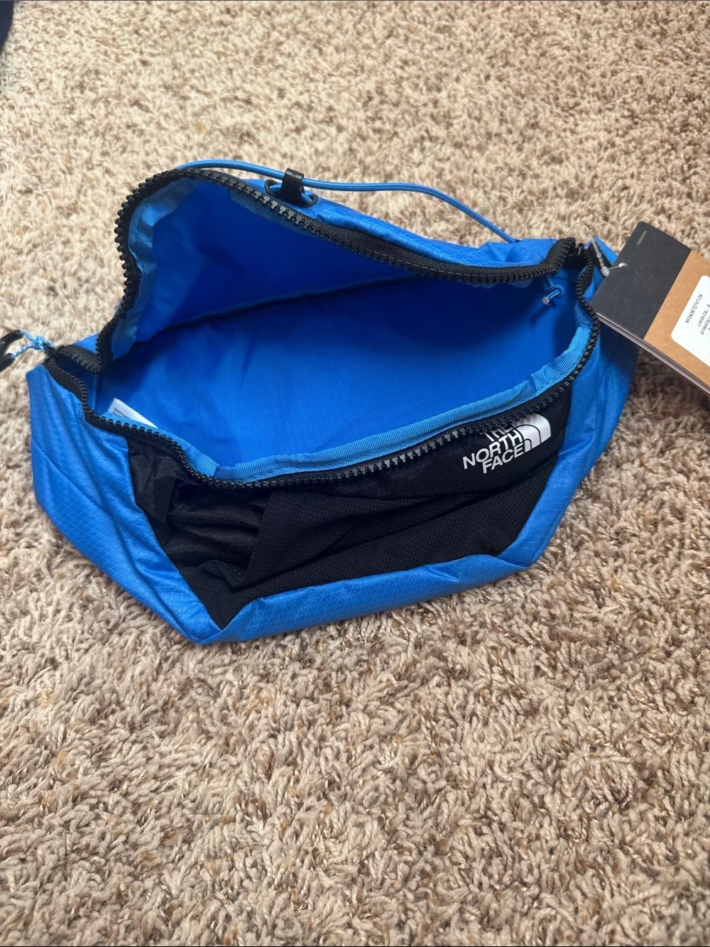 The North Face Blue and Black Belt Pack - Compact Waist Bag Lumbnical -S
