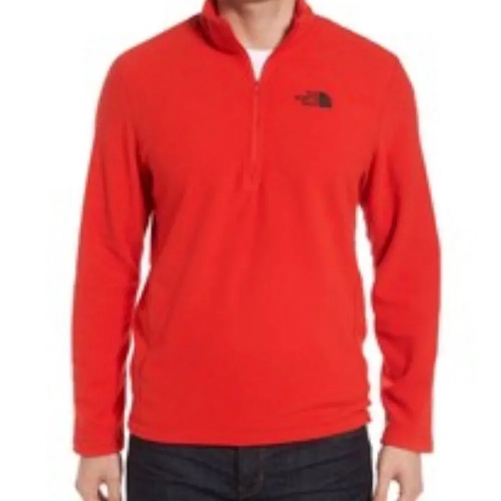THE NORTH FACE | TKA 100 Orange Red Glacier 1/4 Zip Pullover Men’s Size XX-Large