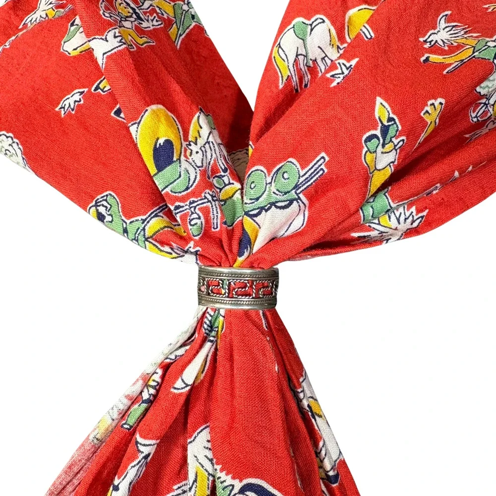 Handmade red triangle