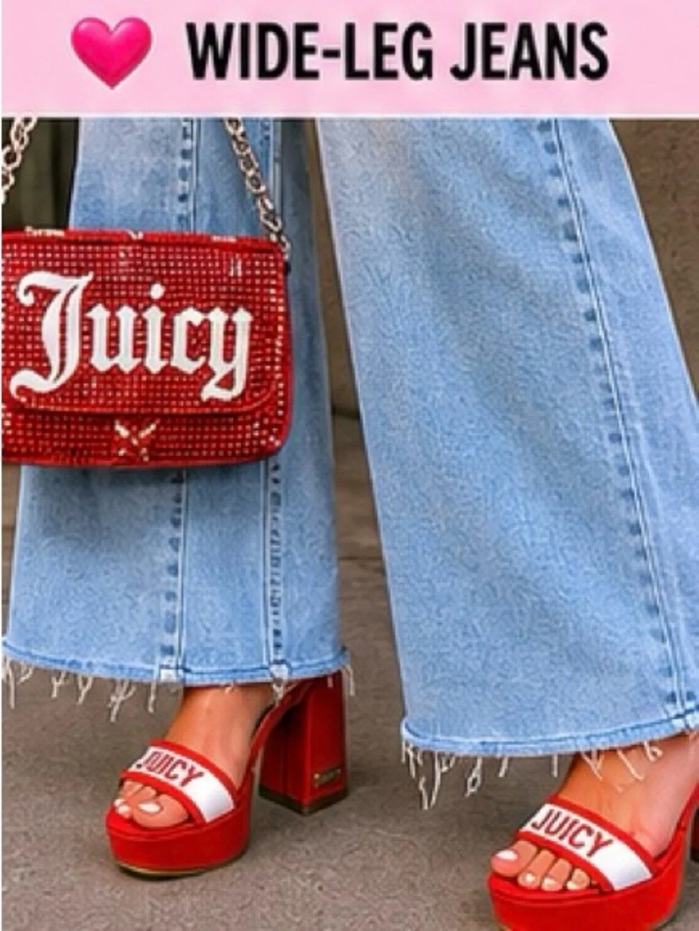 NWT Juicy Couture JC-Glisten Red Platform Heels Size 10 Y2K Style Y2K inspired