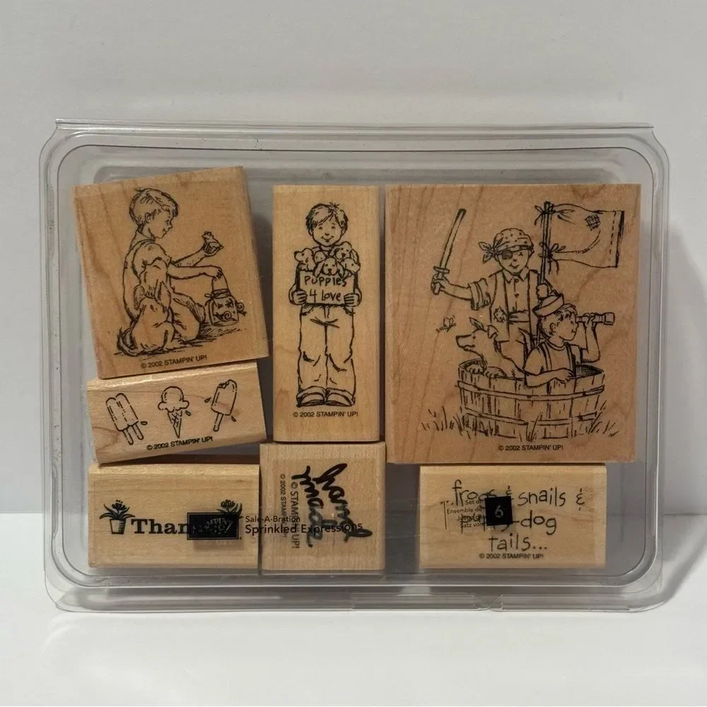 Stampin' Up! Kids Wooden Stamp Set - Natural Wood