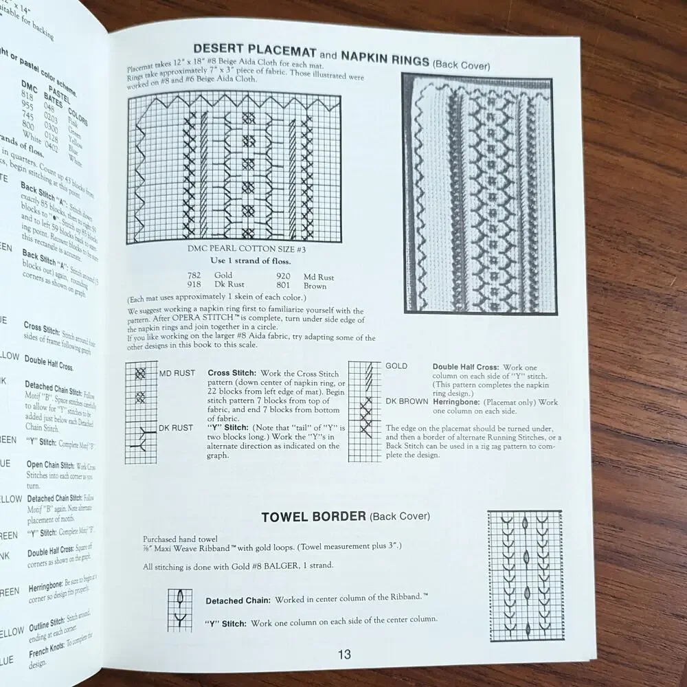 Learn to Opera Stitch Intro Pattern Book 1982