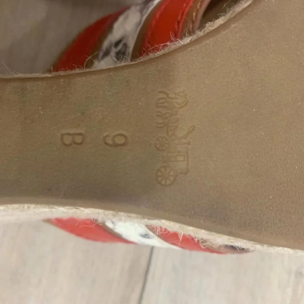 Coach leather espadrille
