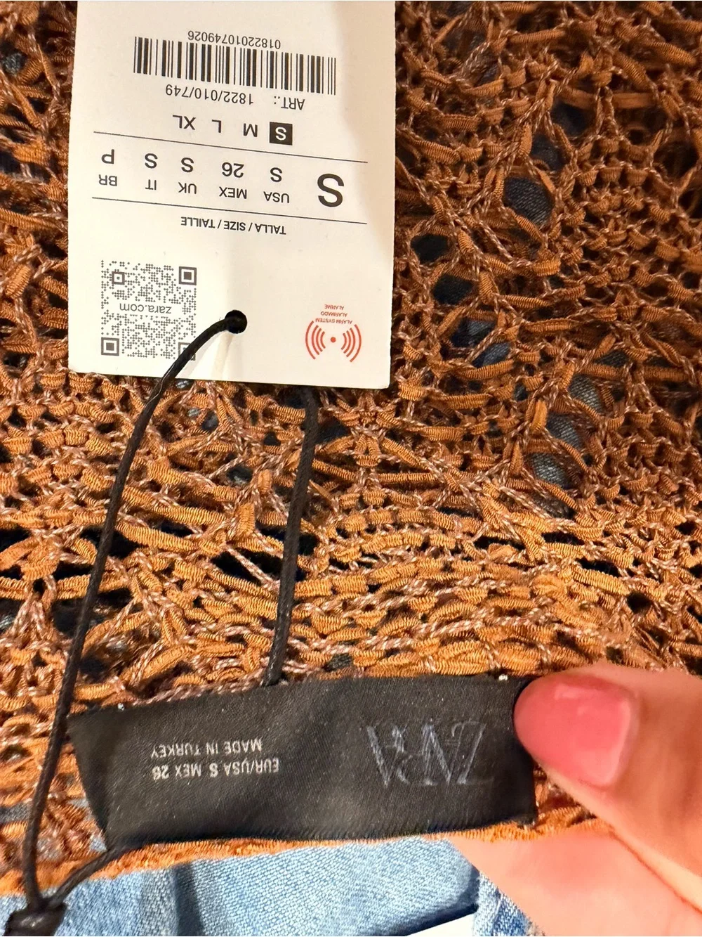 Zara breathable crocheted